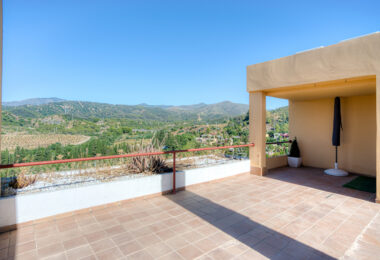 Charming east facing, three bedroom duplex penthouse located in the gated community Parque Botanico, Estepona