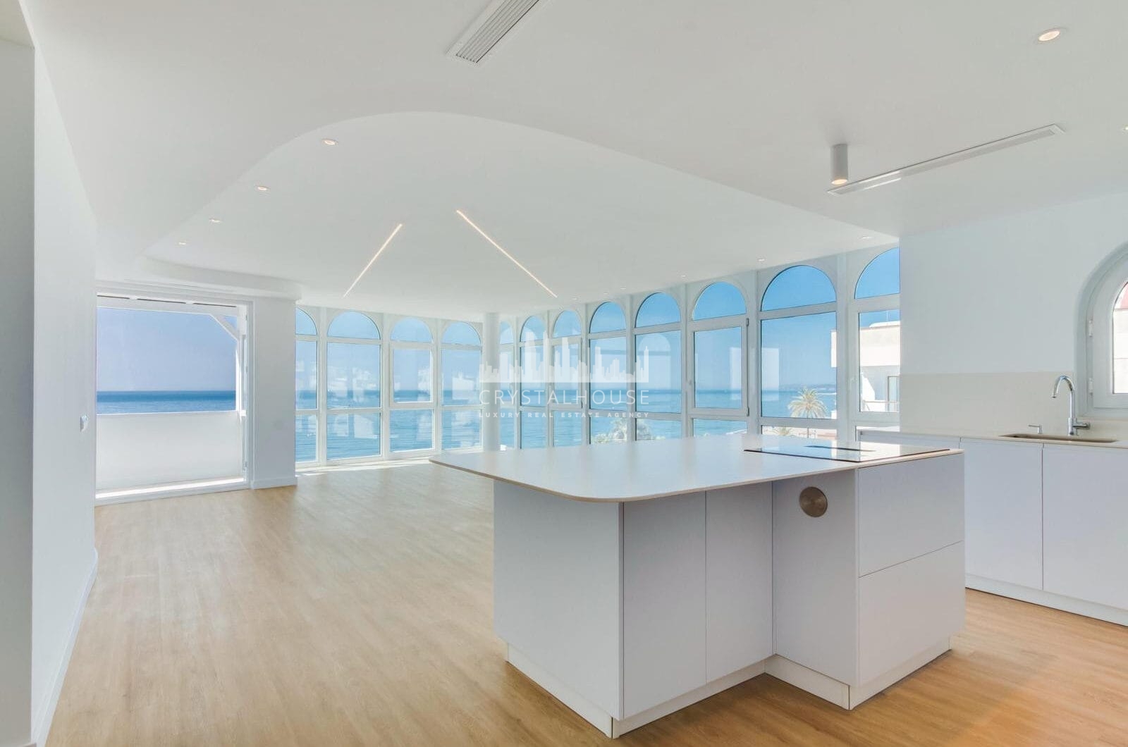 Stunning, south-facing fully renovated, three bedroom beachfront apartment in the heart of Estepona’s charming Old Town