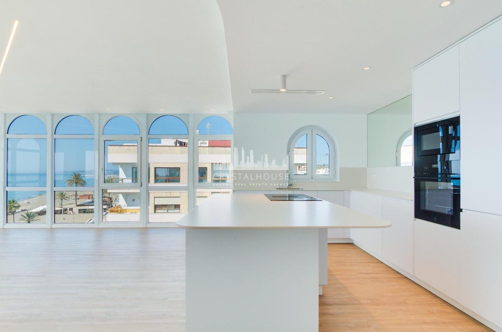 Stunning, south-facing fully renovated, three bedroom beachfront apartment in the heart of Estepona’s charming Old Town