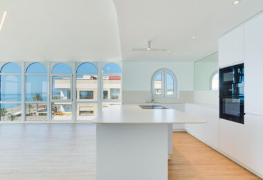 Stunning, south-facing fully renovated, three bedroom beachfront apartment in the heart of Estepona’s charming Old Town