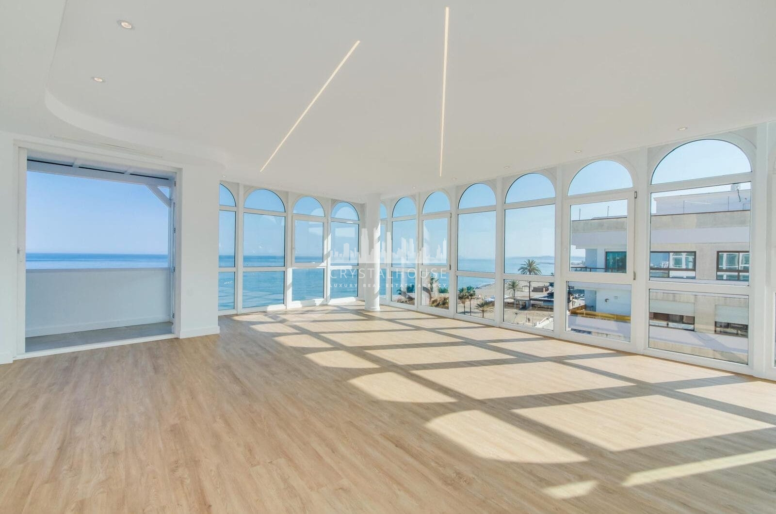 Stunning, south-facing fully renovated, three bedroom beachfront apartment in the heart of Estepona’s charming Old Town