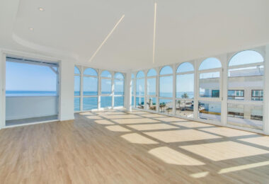 Stunning, south-facing fully renovated, three bedroom beachfront apartment in the heart of Estepona’s charming Old Town