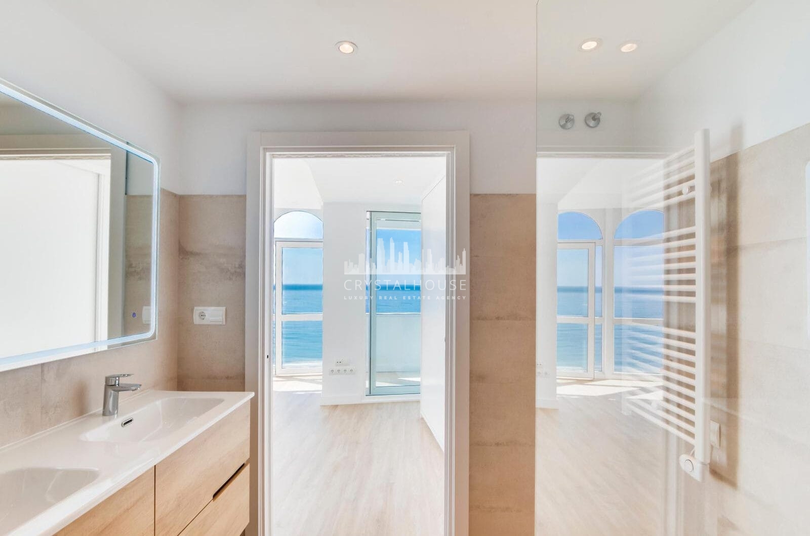 Stunning, south-facing fully renovated, three bedroom beachfront apartment in the heart of Estepona’s charming Old Town