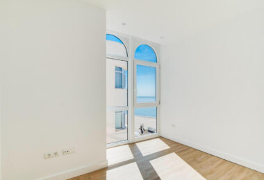 Stunning, south-facing fully renovated, three bedroom beachfront apartment in the heart of Estepona’s charming Old Town