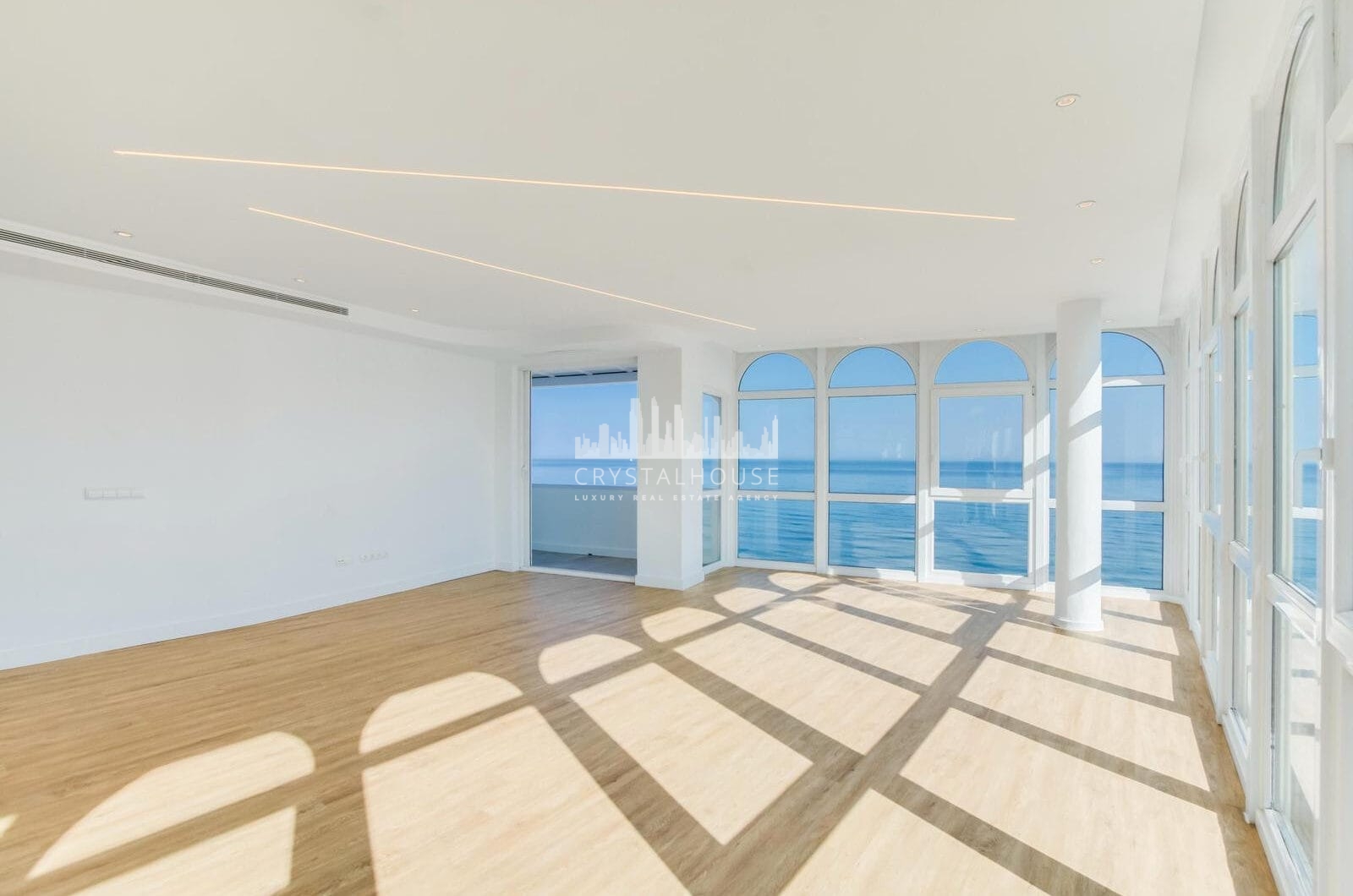 Stunning, south-facing fully renovated, three bedroom beachfront apartment in the heart of Estepona’s charming Old Town