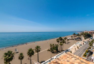 Stunning, south-facing fully renovated, three bedroom beachfront apartment in the heart of Estepona’s charming Old Town