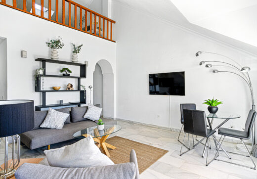 Wonderful south facing. two bedroom duplex penthouse located in the highly sought-after Carolina Park on Marbella’s prestigious Golden Mile