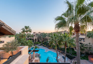 Incredible Solarium Terrace with Sea and Mountain Views  - Beachside Penthouse in Bahía Alcántara