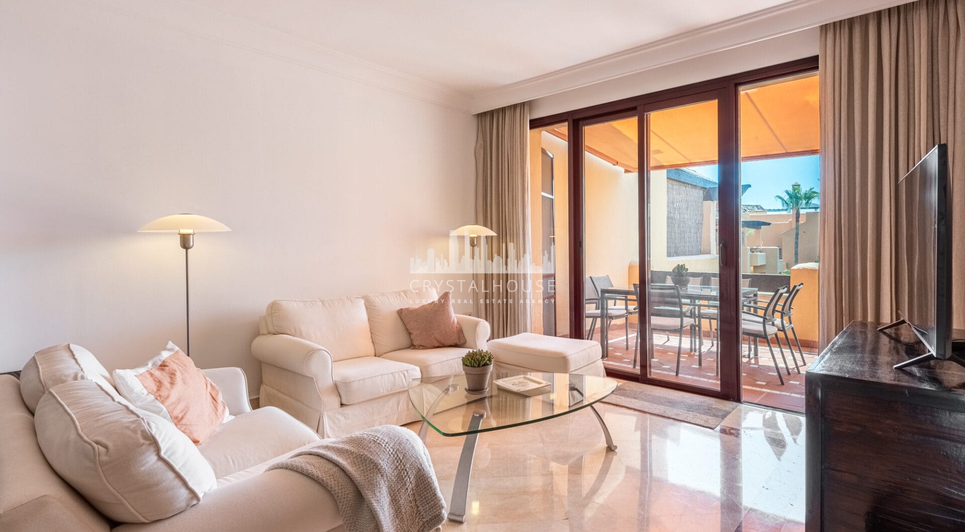 Incredible Solarium Terrace with Sea and Mountain Views  - Beachside Penthouse in Bahía Alcántara