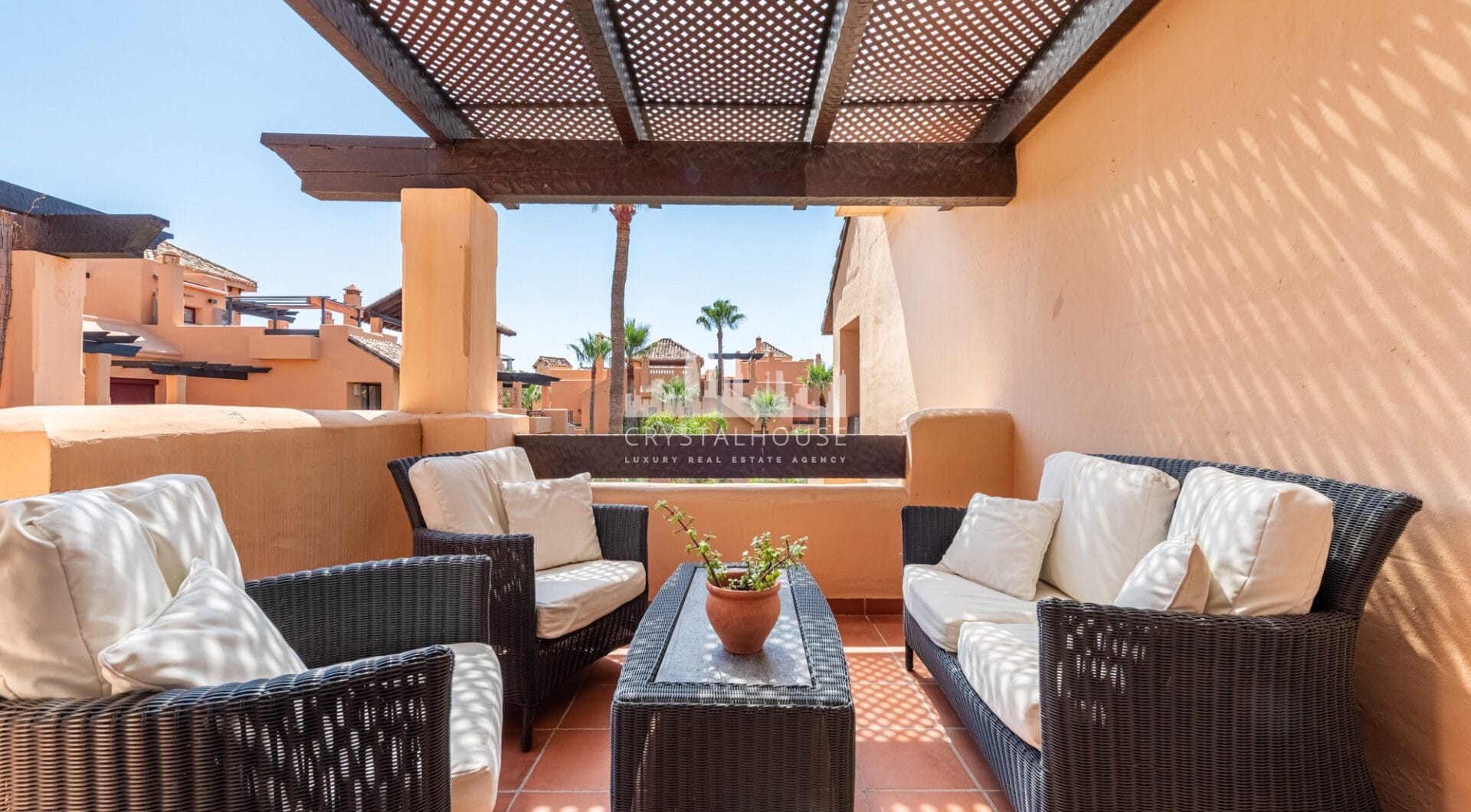 Incredible Solarium Terrace with Sea and Mountain Views  - Beachside Penthouse in Bahía Alcántara