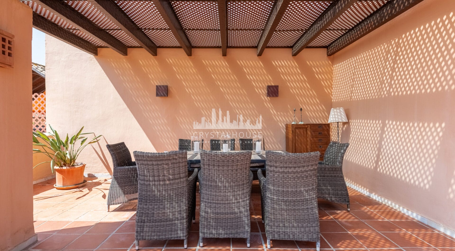 Incredible Solarium Terrace with Sea and Mountain Views  - Beachside Penthouse in Bahía Alcántara
