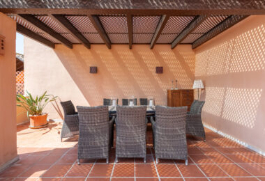 Incredible Solarium Terrace with Sea and Mountain Views  - Beachside Penthouse in Bahía Alcántara