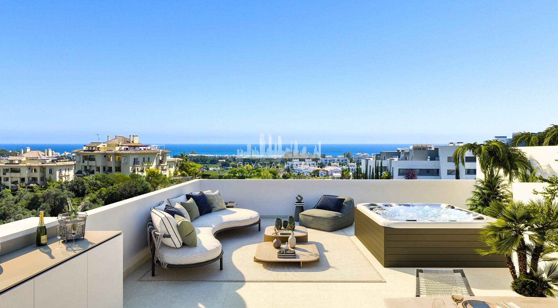 New project in the New Golden Mile with spectacular sea views