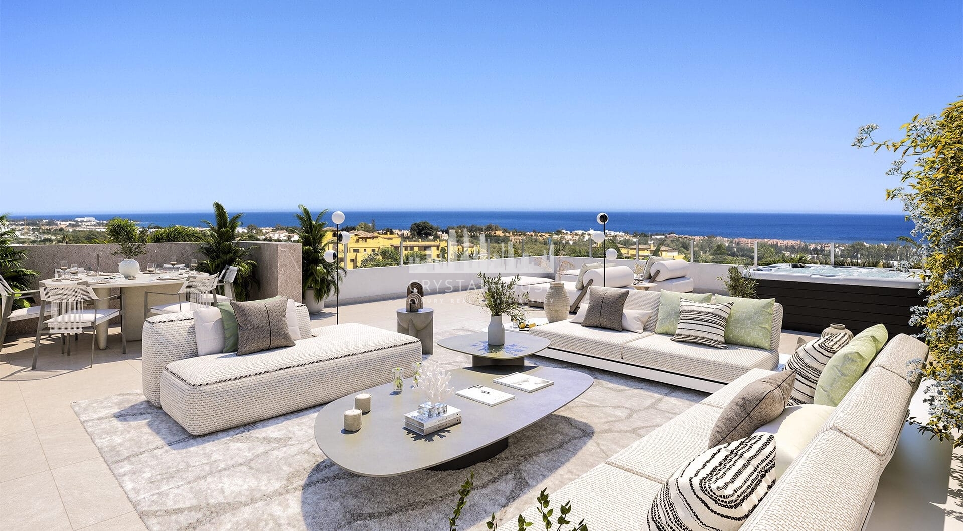 New project in the New Golden Mile with spectacular sea views