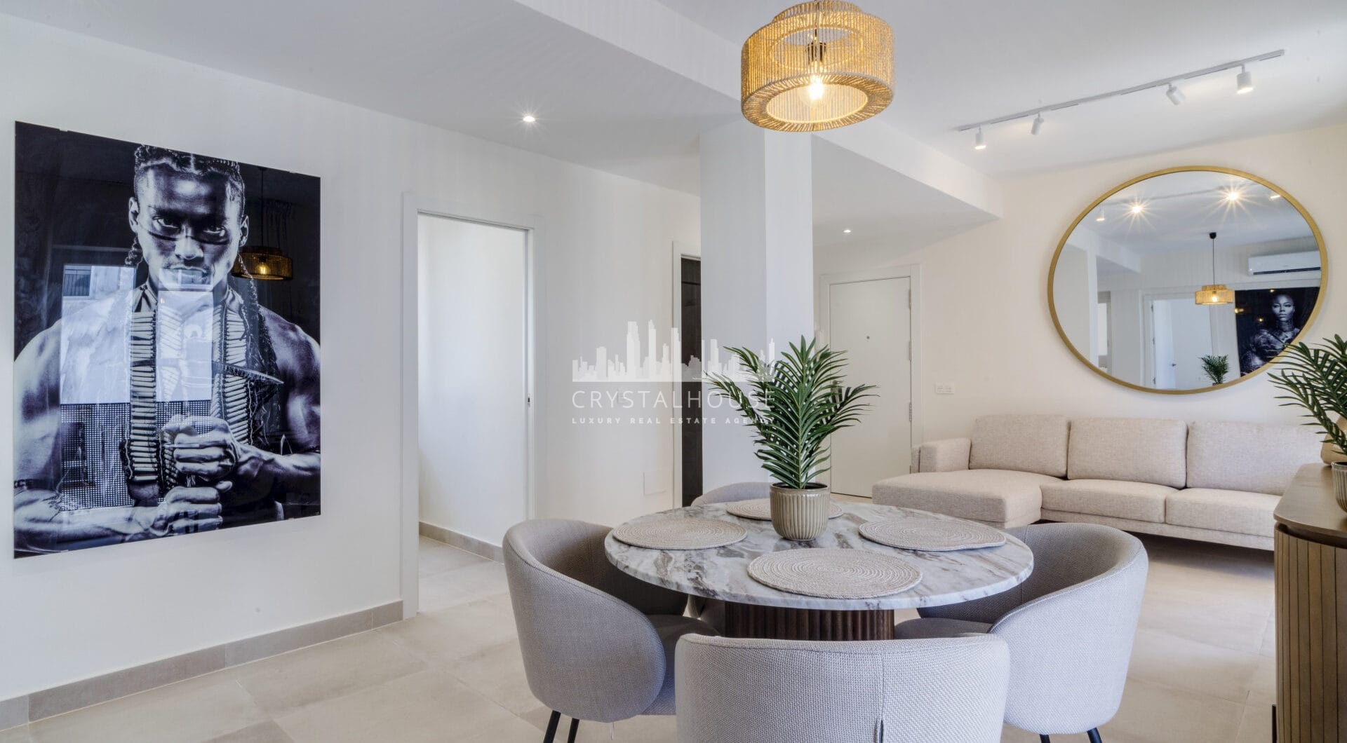 Superb Fully Renovated Three-Bedroom Apartment Steps from Estepona Beach