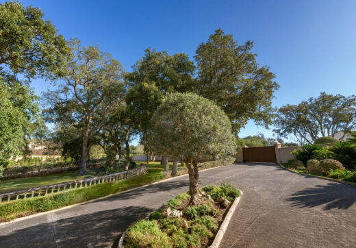Plot with own water, with beautiful mature garden; exterior enclosure wall and completely fenced, for sale in Sotogrande