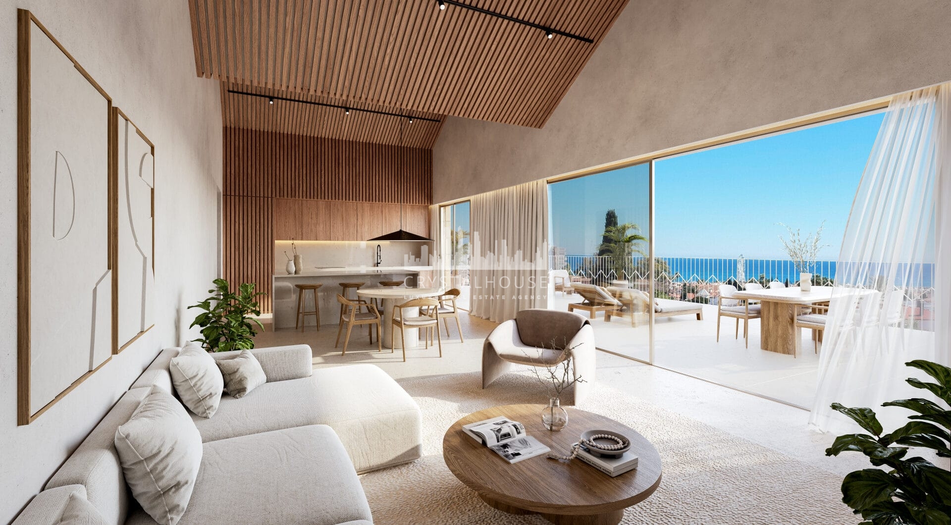 Spectacular penthouse with stunning sea views and private swimming pool
