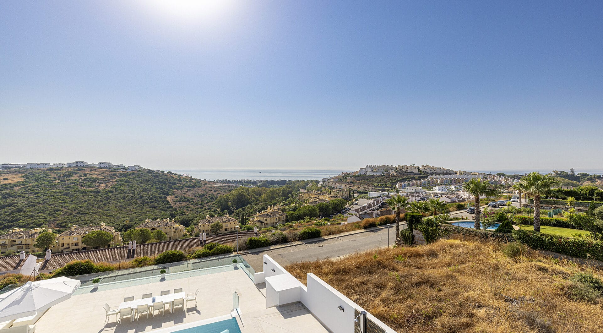 Modern Mediterranean Haven with Infinity Pool &amp; Impressive Panoramic Views