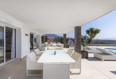 Modern Mediterranean Haven with Infinity Pool &amp; Impressive Panoramic Views