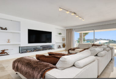 Modern Mediterranean Haven with Infinity Pool &amp; Impressive Panoramic Views