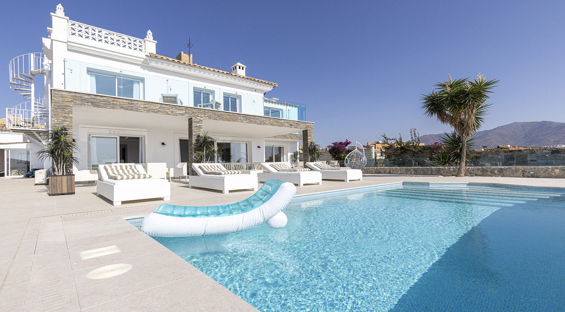 Modern Mediterranean Haven with Infinity Pool &amp; Impressive Panoramic Views