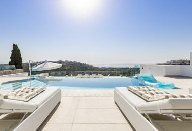 Modern Mediterranean Haven with Infinity Pool &amp; Impressive Panoramic Views
