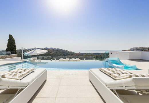 Modern Mediterranean Haven with Infinity Pool &amp; Impressive Panoramic Views