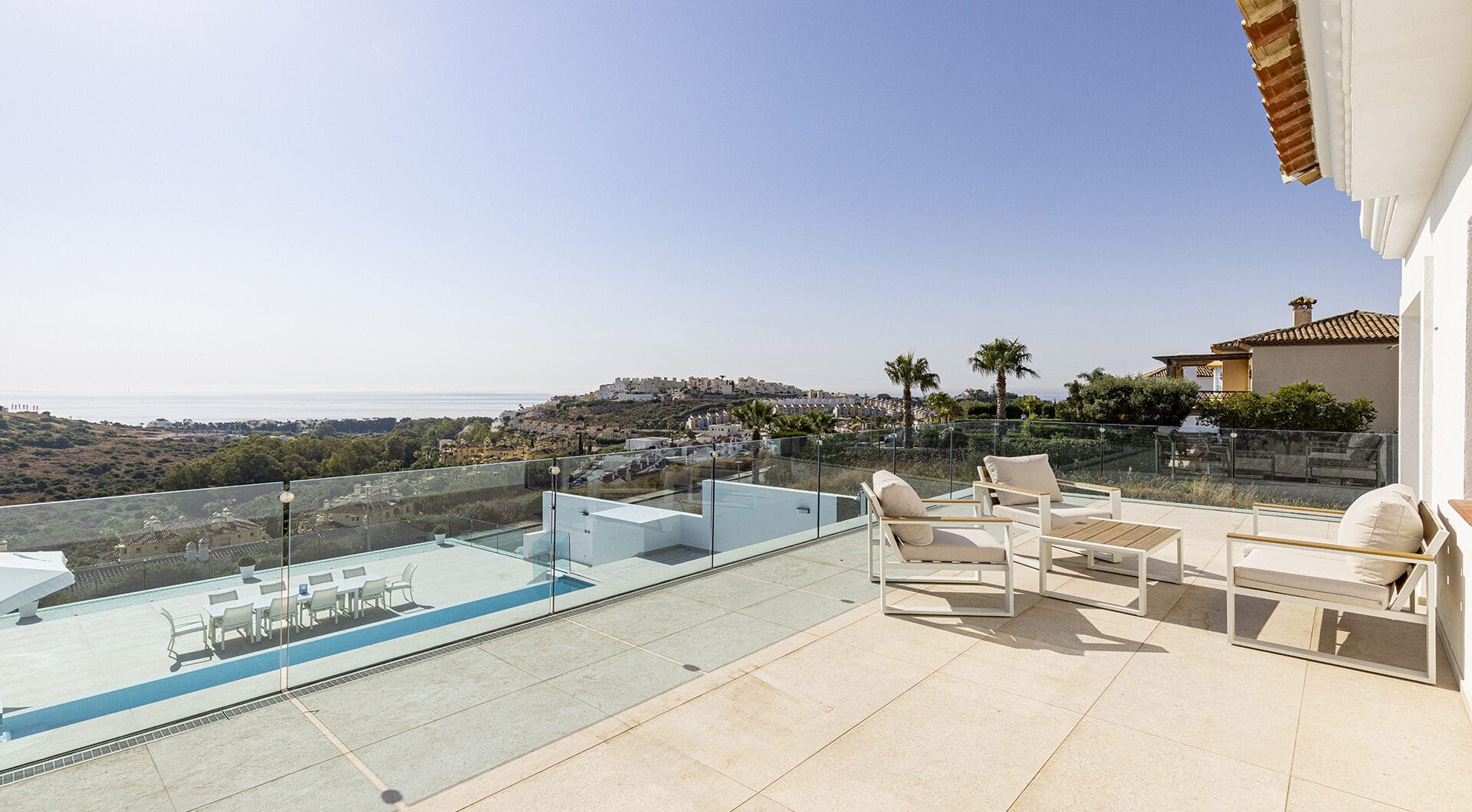 Modern Mediterranean Haven with Infinity Pool &amp; Impressive Panoramic Views