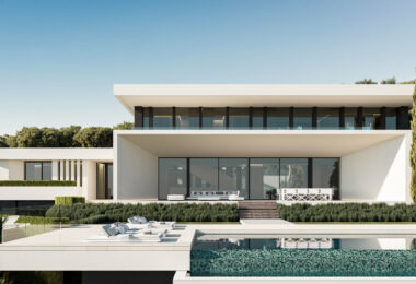 Villa Pine Crest  Contemporary 6-Bedroom Hillside Home with Forest Views