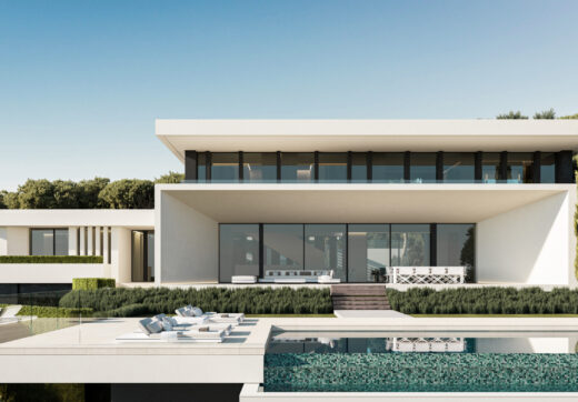 Villa Pine Crest  Contemporary 6-Bedroom Hillside Home with Forest Views