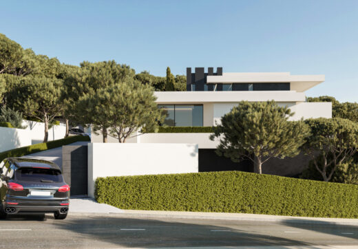 Villa Pine Crest  Contemporary 6-Bedroom Hillside Home with Forest Views