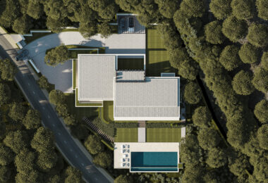 Villa Pine Crest  Contemporary 6-Bedroom Hillside Home with Forest Views