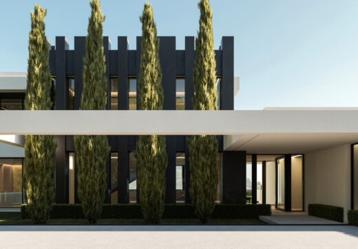 Villa Pine Crest  Contemporary 6-Bedroom Hillside Home with Forest Views