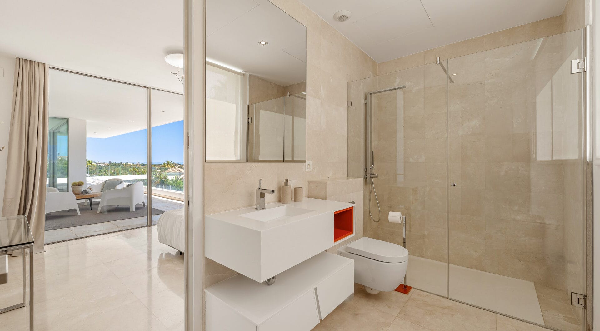 Contemporary Masterpiece with Pool &amp; Tennis Court in La Cerquilla, Nueva Andalucía