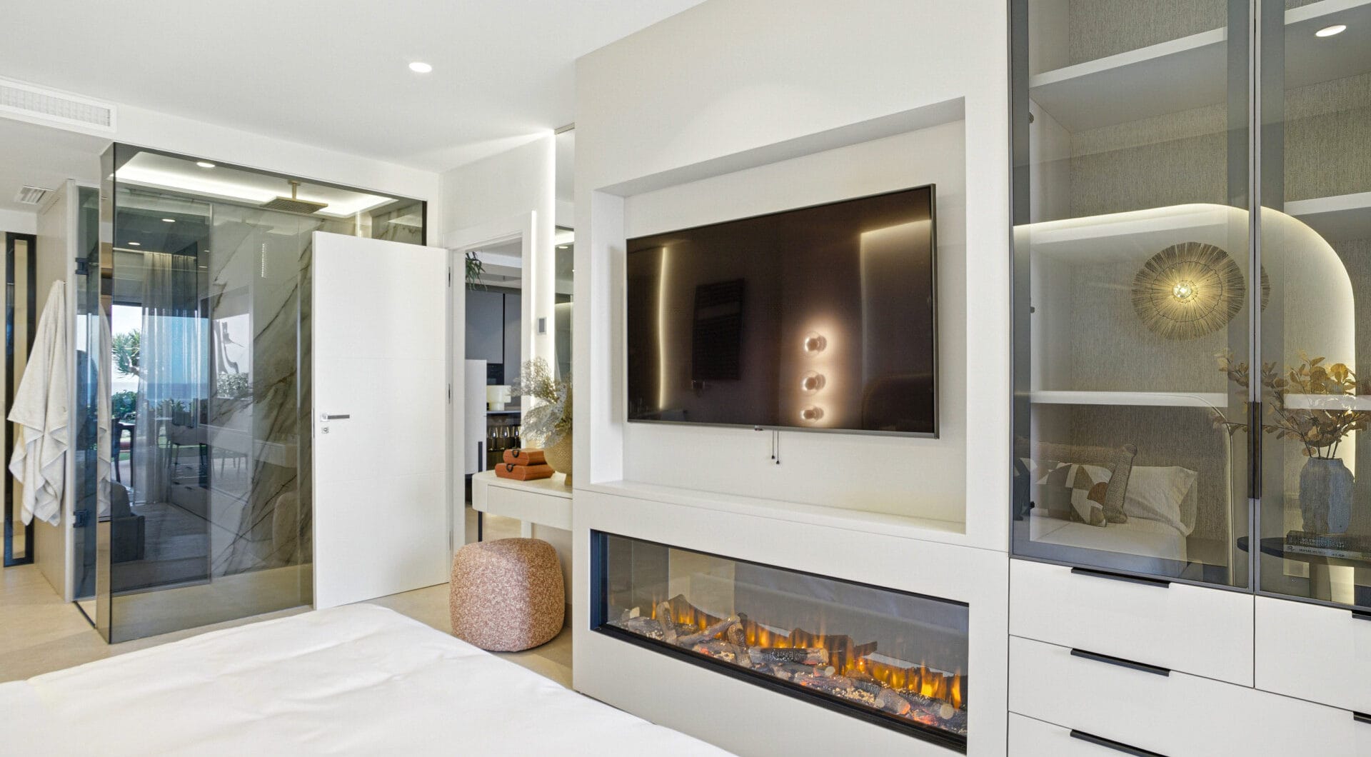Impeccably renovated, south facing beach front, garden apartment located in the exclusive Menara Beach community on the sought-after New Golden Mile