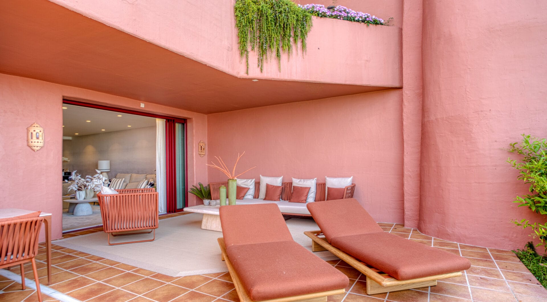 Impeccably renovated, south facing beach front, garden apartment located in the exclusive Menara Beach community on the sought-after New Golden Mile