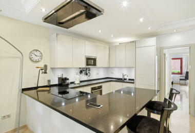 Immaculate three bedroom west facing ground floor apartment in the prestigious and gated beachfront community Menara Beach