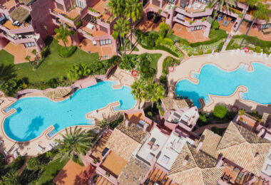 Immaculate three bedroom west facing ground floor apartment in the prestigious and gated beachfront community Menara Beach