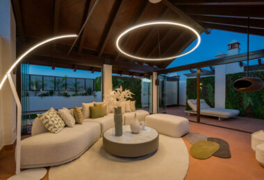 Stunning south-facing three bedroom penthouse located in the exclusive gated community of Bahia Del Velerin, Estepona.