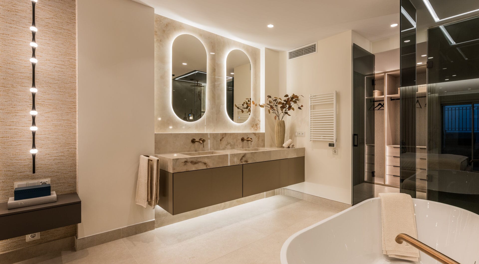 Stunning south-facing three bedroom penthouse located in the exclusive gated community of Bahia Del Velerin, Estepona.