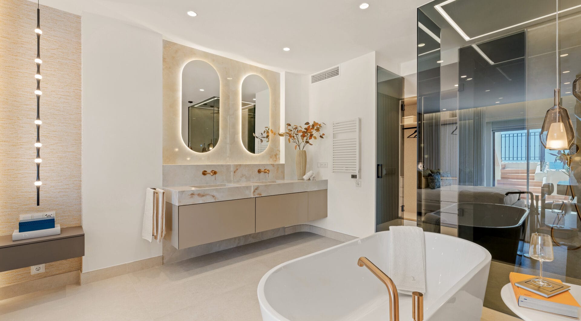 Stunning south-facing three bedroom penthouse located in the exclusive gated community of Bahia Del Velerin, Estepona.
