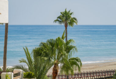 Stunning south-facing three bedroom penthouse located in the exclusive gated community of Bahia Del Velerin, Estepona.