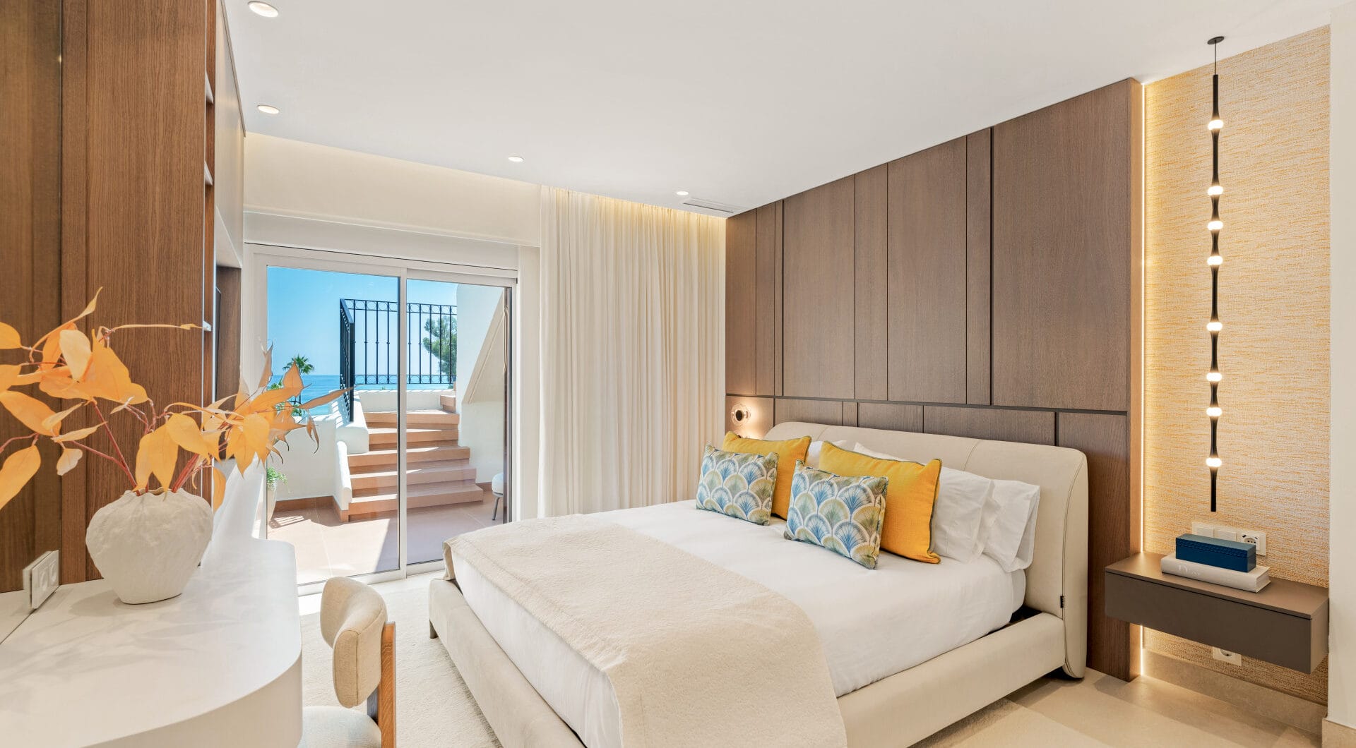 Stunning south-facing three bedroom penthouse located in the exclusive gated community of Bahia Del Velerin, Estepona.