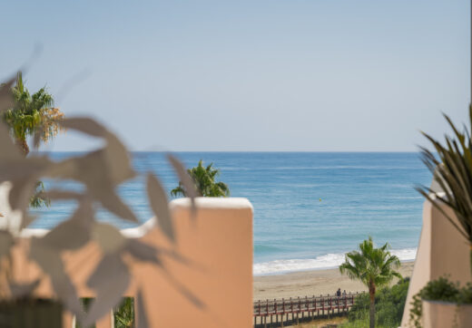 Stunning south-facing three bedroom penthouse located in the exclusive gated community of Bahia Del Velerin, Estepona.