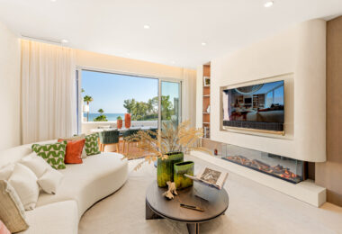 Stunning south-facing three bedroom penthouse located in the exclusive gated community of Bahia Del Velerin, Estepona.