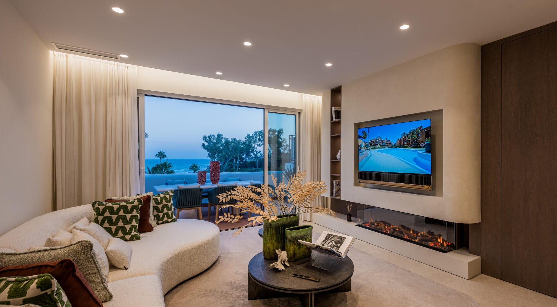 Stunning south-facing three bedroom penthouse located in the exclusive gated community of Bahia Del Velerin, Estepona.
