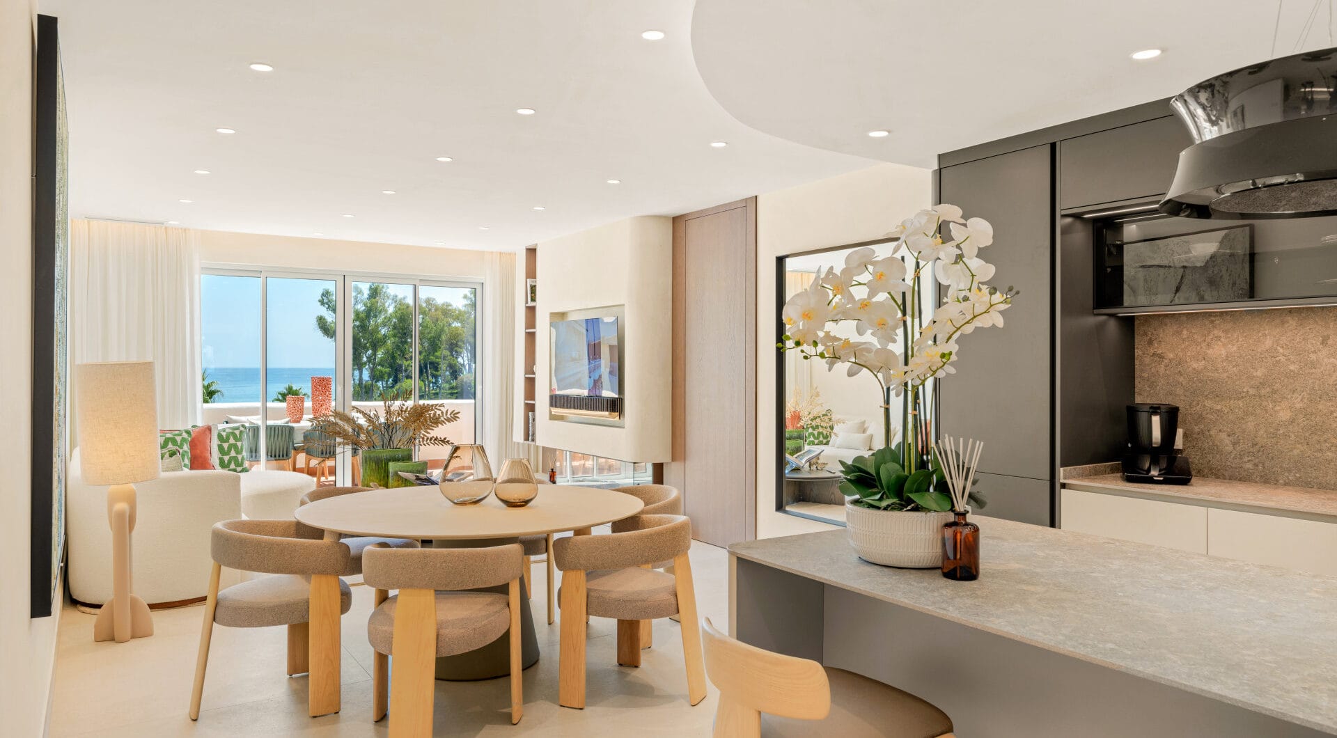 Stunning south-facing three bedroom penthouse located in the exclusive gated community of Bahia Del Velerin, Estepona.
