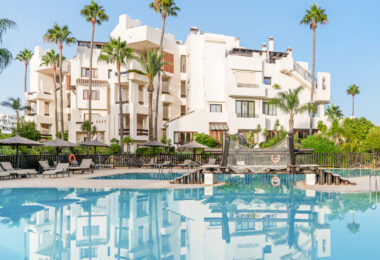 Beautifully renovated, south facing three-bedroom apartment located  in the prestigious gated community of Bahia del Velerin, Estepona