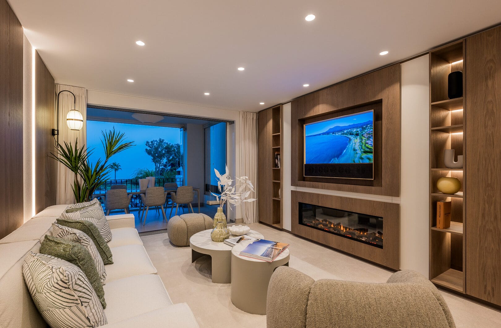 Beautifully renovated, south facing three-bedroom apartment located  in the prestigious gated community of Bahia del Velerin, Estepona