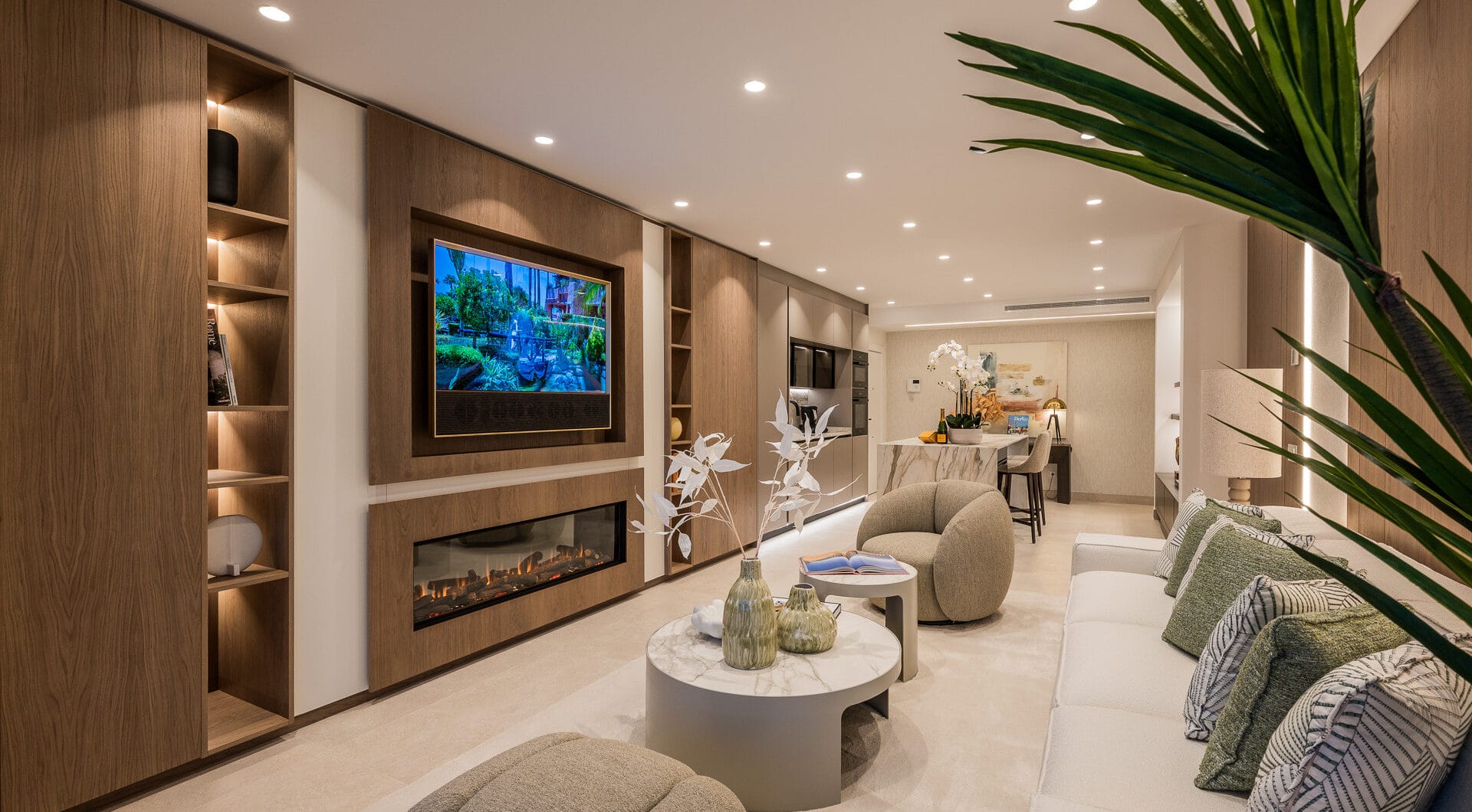 Beautifully renovated, south facing three-bedroom apartment located  in the prestigious gated community of Bahia del Velerin, Estepona